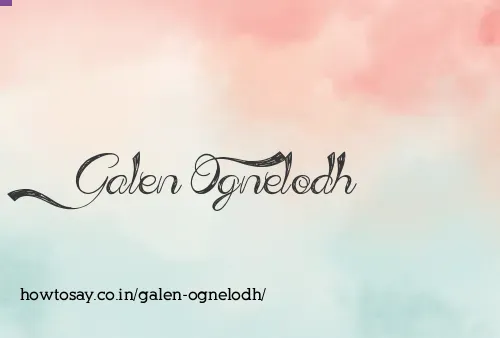 Galen Ognelodh