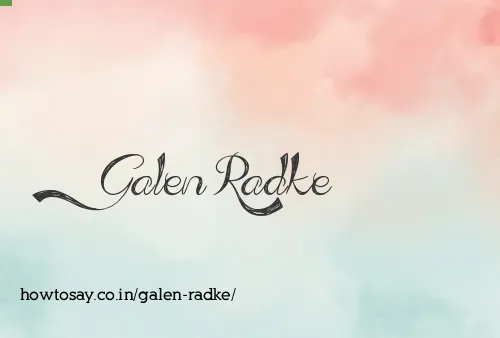 Galen Radke