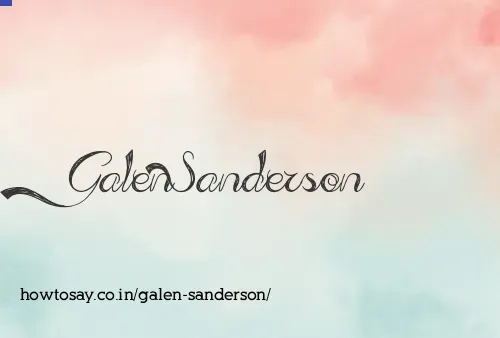 Galen Sanderson