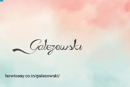 Galezowski