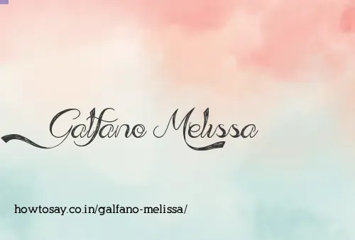 Galfano Melissa