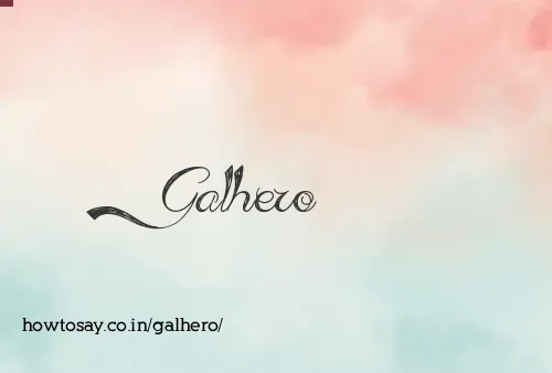Galhero