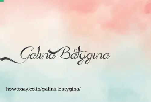 Galina Batygina