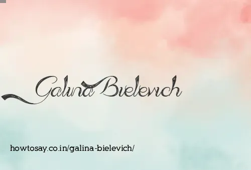 Galina Bielevich