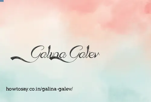 Galina Galev