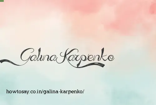Galina Karpenko