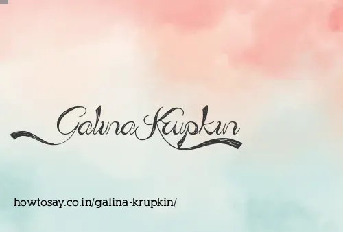 Galina Krupkin