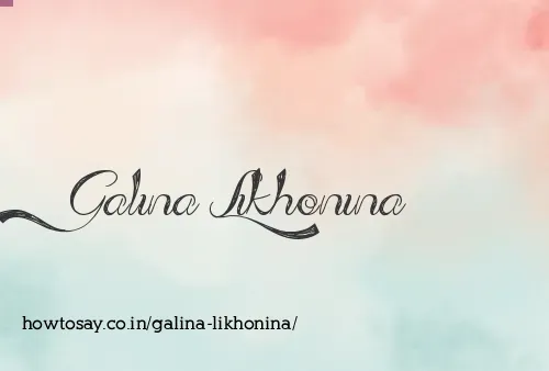 Galina Likhonina