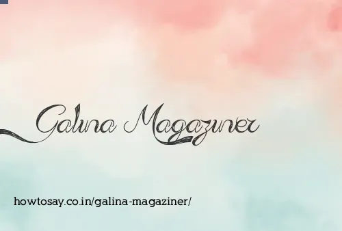 Galina Magaziner