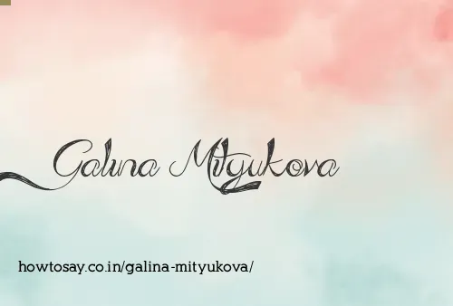Galina Mityukova