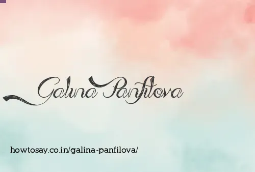 Galina Panfilova
