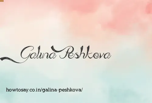Galina Peshkova