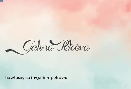 Galina Petrova