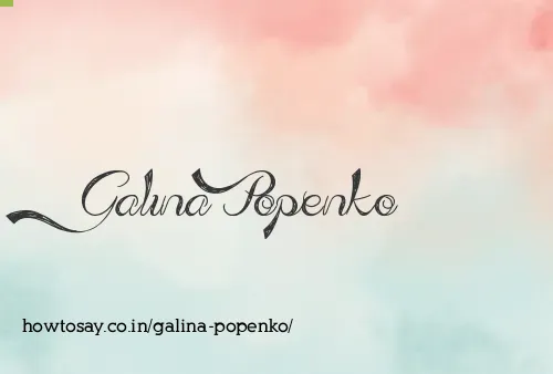 Galina Popenko