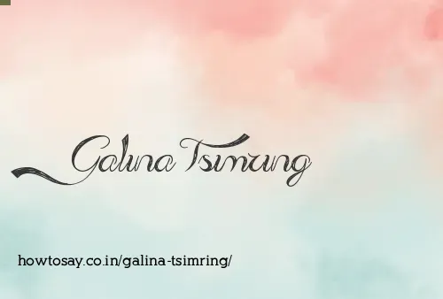 Galina Tsimring