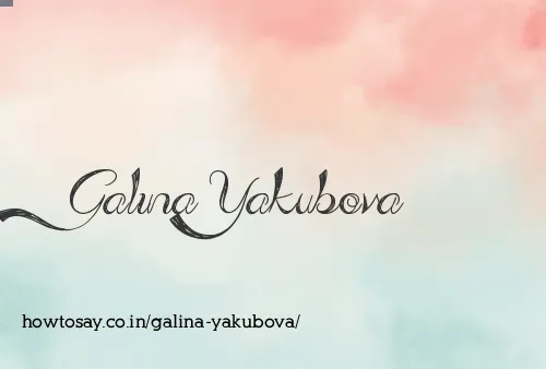 Galina Yakubova