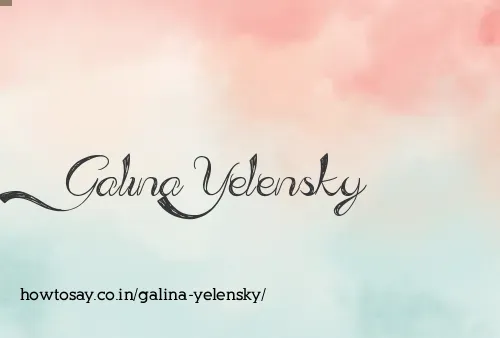 Galina Yelensky