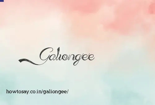 Galiongee
