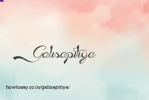 Galisapitiya
