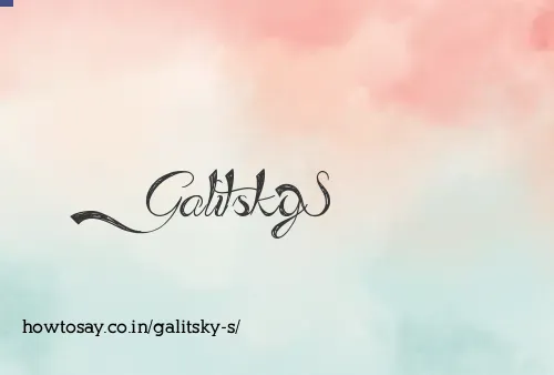Galitsky S