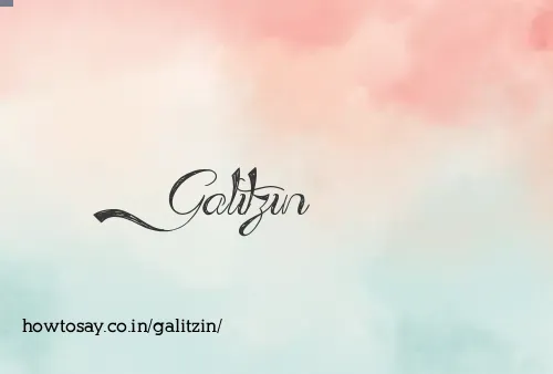 Galitzin