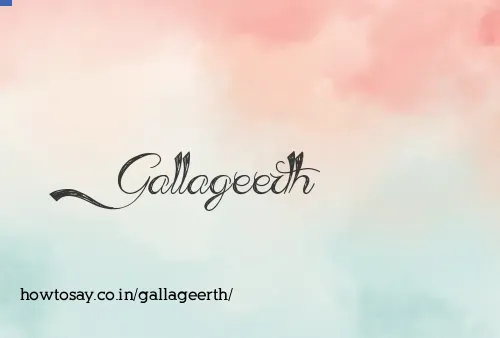 Gallageerth