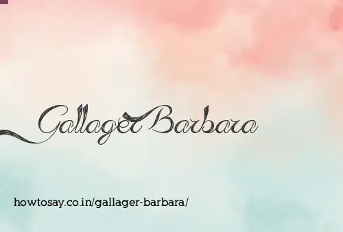 Gallager Barbara