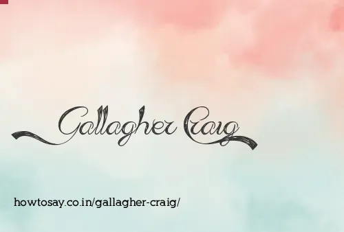 Gallagher Craig