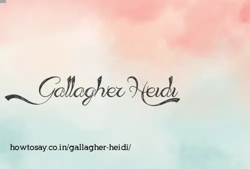 Gallagher Heidi