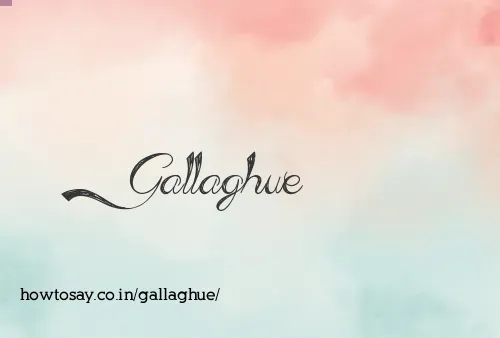 Gallaghue
