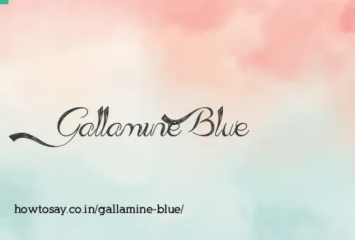 Gallamine Blue