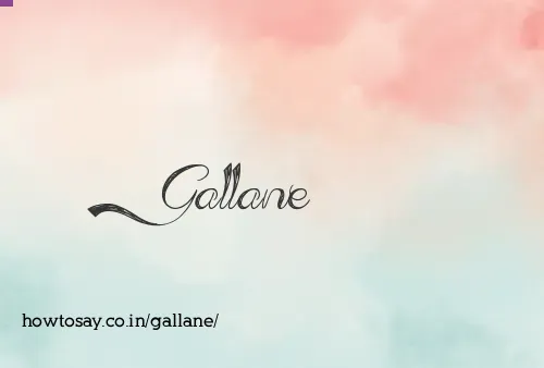 Gallane