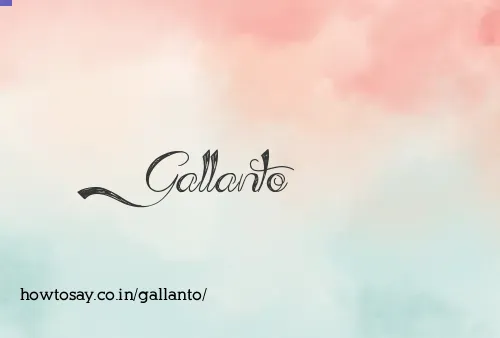 Gallanto