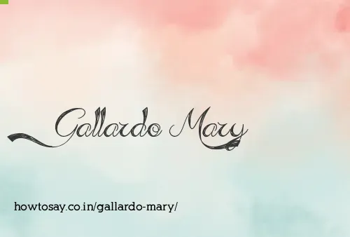 Gallardo Mary