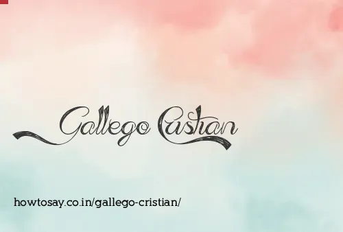 Gallego Cristian