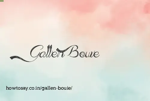 Gallen Bouie