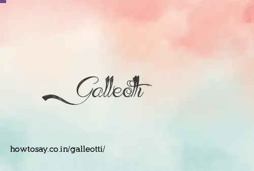 Galleotti