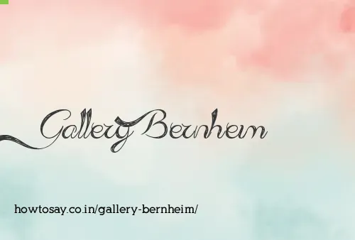 Gallery Bernheim