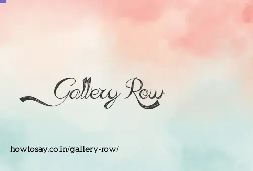 Gallery Row