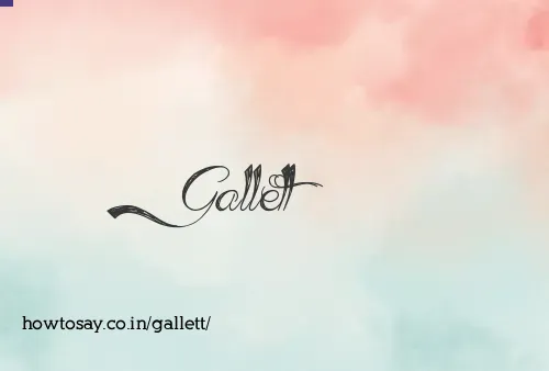 Gallett