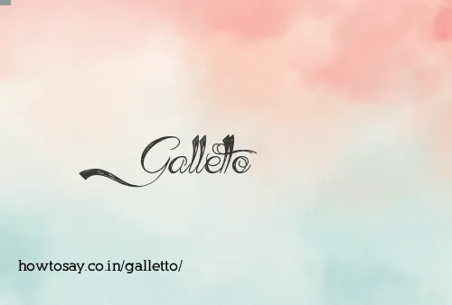 Galletto