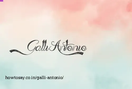 Galli Antonio