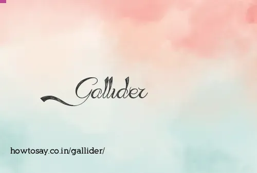 Gallider