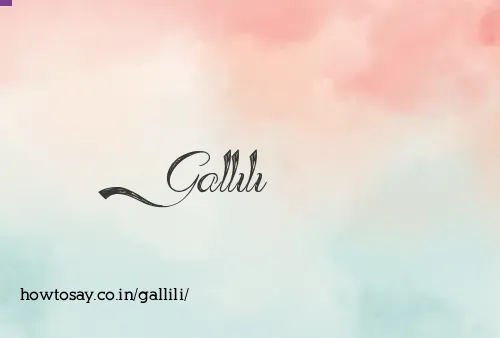 Gallili