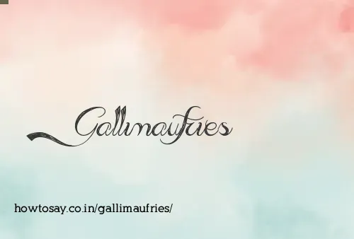 Gallimaufries