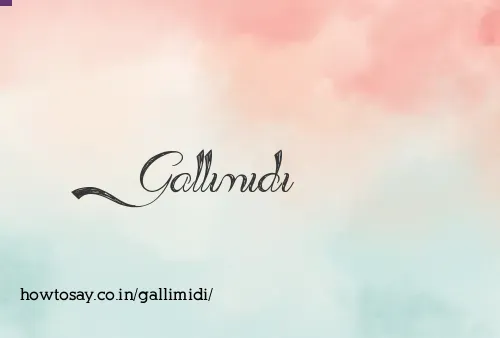 Gallimidi