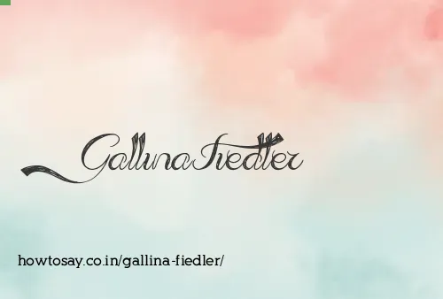 Gallina Fiedler