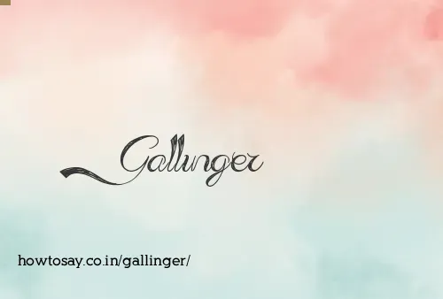 Gallinger