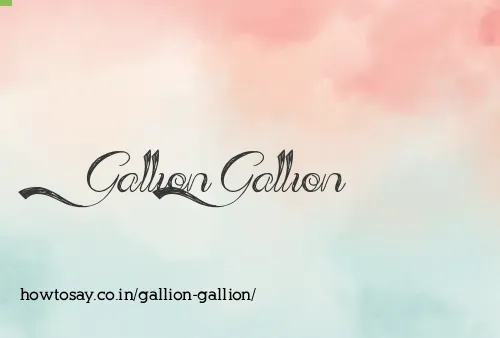 Gallion Gallion
