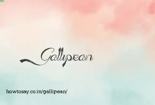 Gallipean